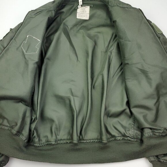 Military Flyer's Jacket CWU-36/P Flight Aramid Summer Vintage 90s Dry Cleaned XL - Picture 5 of 14
